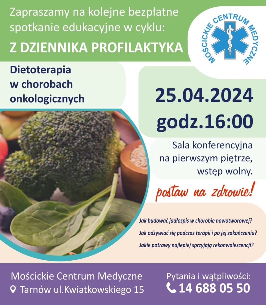 Plakat spotkania "Z dziennika profilaktyka"